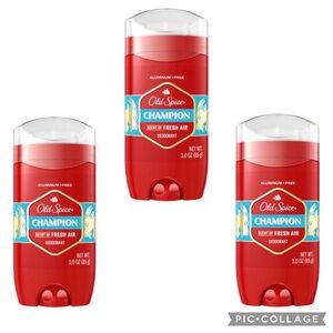 (3) Old Spice Champion Scented Deodorant